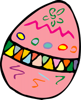 A decorated egg